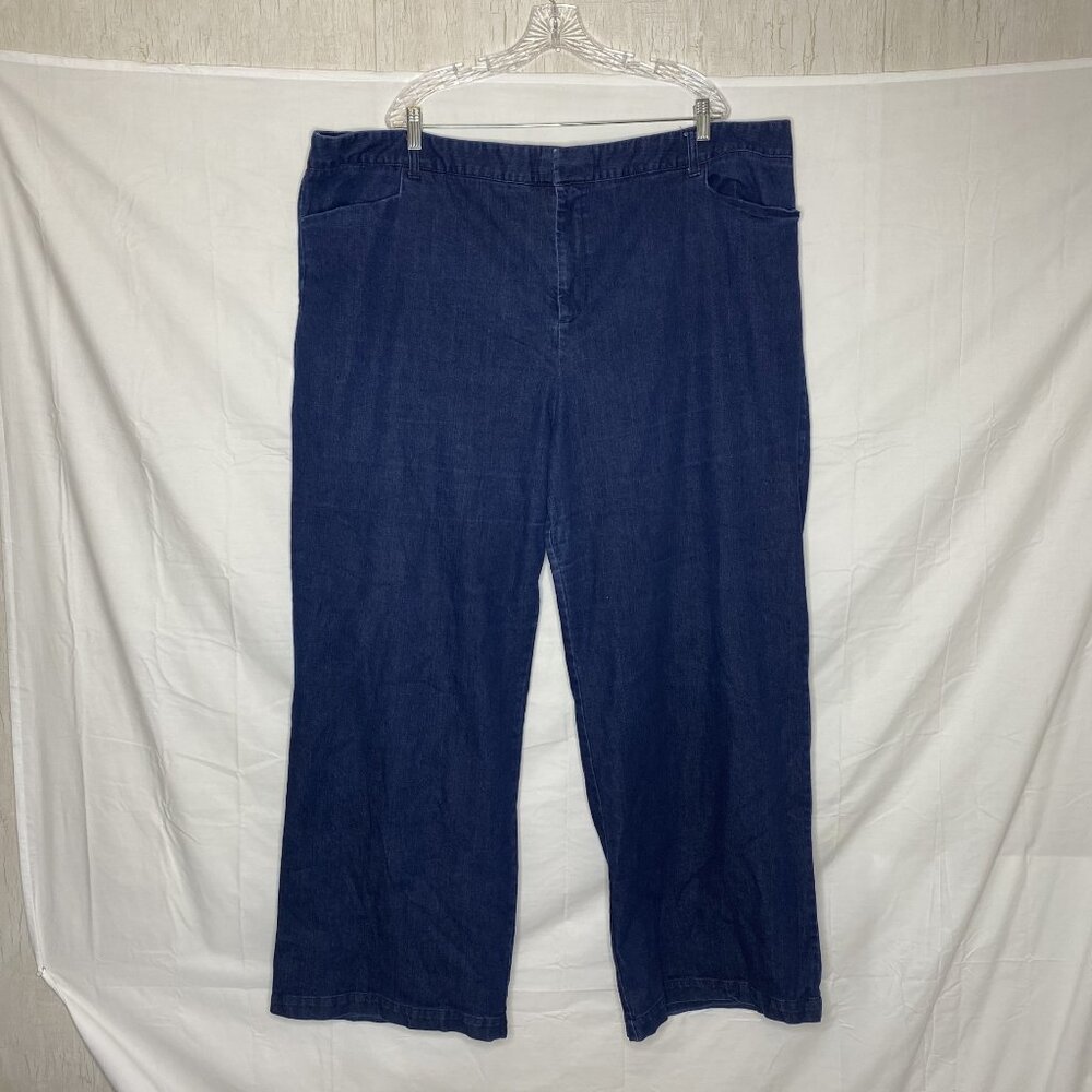 Eloquii Dark Blue Men's Expandable Dress Jeans  50/31